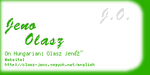 jeno olasz business card
